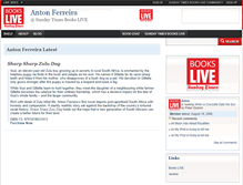 Tablet Screenshot of antonferreira.bookslive.co.za