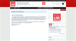 Desktop Screenshot of annicafoxcroft.bookslive.co.za
