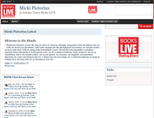 Tablet Screenshot of mickipistorius.bookslive.co.za